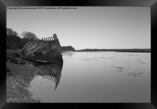  GREY DAY Framed Print by andrew saxton