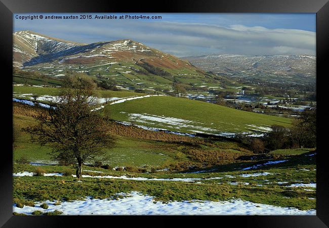  NEARLY THAWED Framed Print by andrew saxton