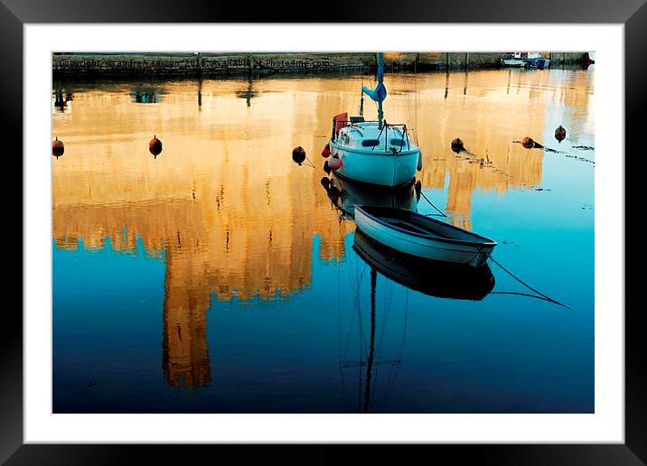 WERE MOORED HERE Framed Mounted Print by andrew saxton