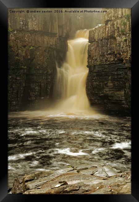 FILLING WITH WATER Framed Print by andrew saxton