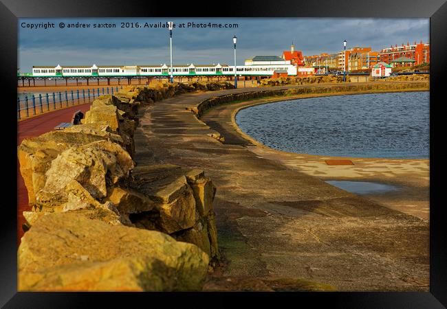 ST ANNES PIER  Framed Print by andrew saxton