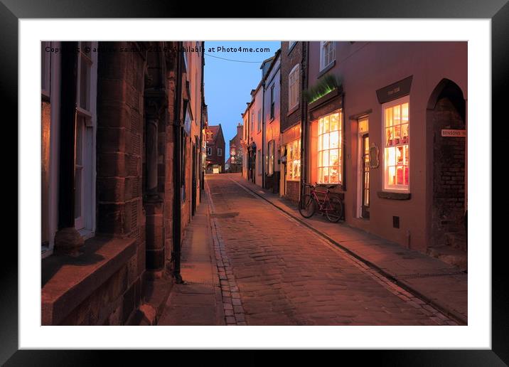 LETS SHOPPING Framed Mounted Print by andrew saxton