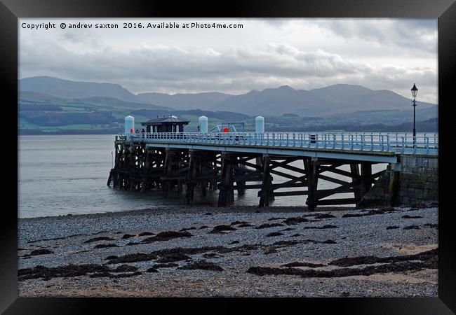 LONG WALK DOWN Framed Print by andrew saxton