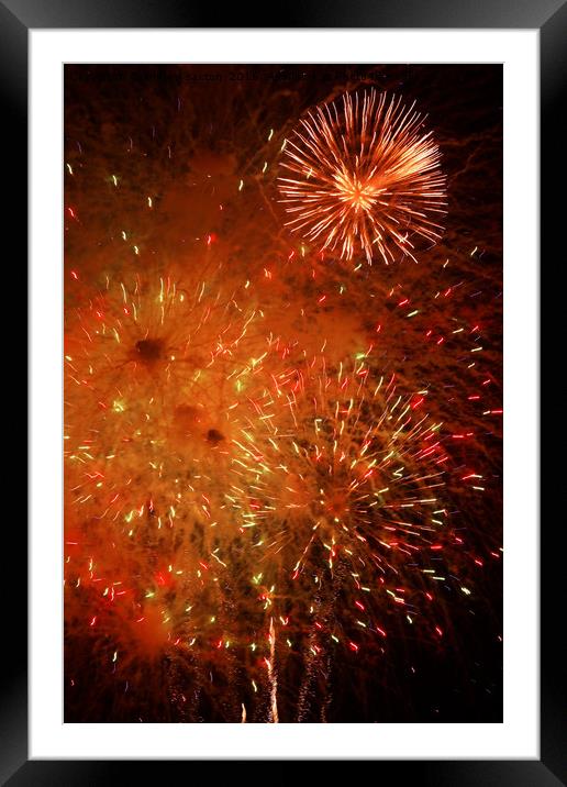 BANG LIGHT EXPLOSION  Framed Mounted Print by andrew saxton