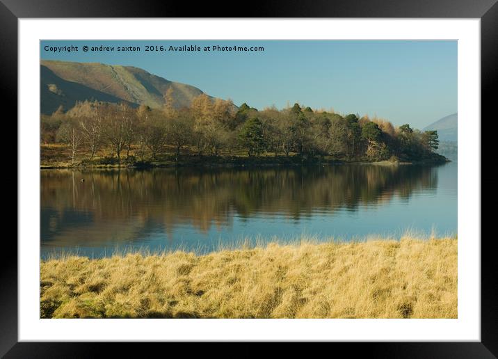 BEAUTIFUL DAY Framed Mounted Print by andrew saxton