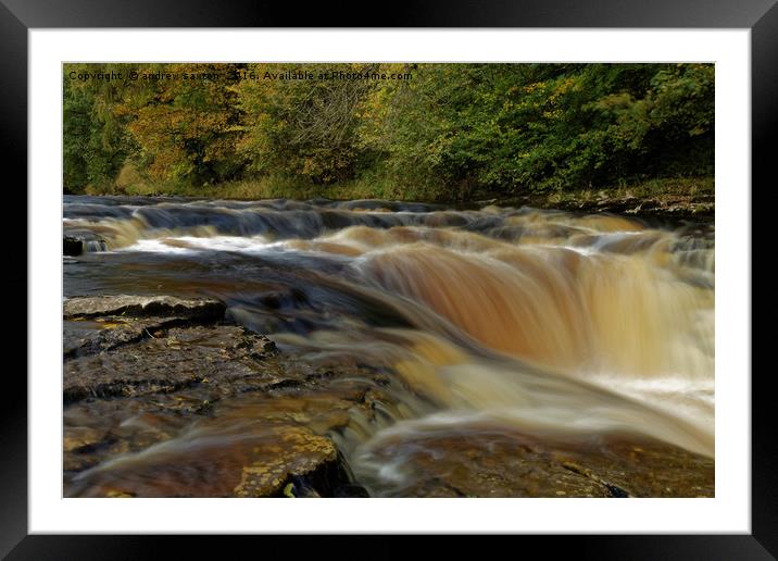 ITS A WATERFALL Framed Mounted Print by andrew saxton