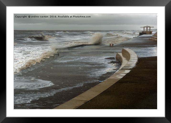 A GREY DAY Framed Mounted Print by andrew saxton