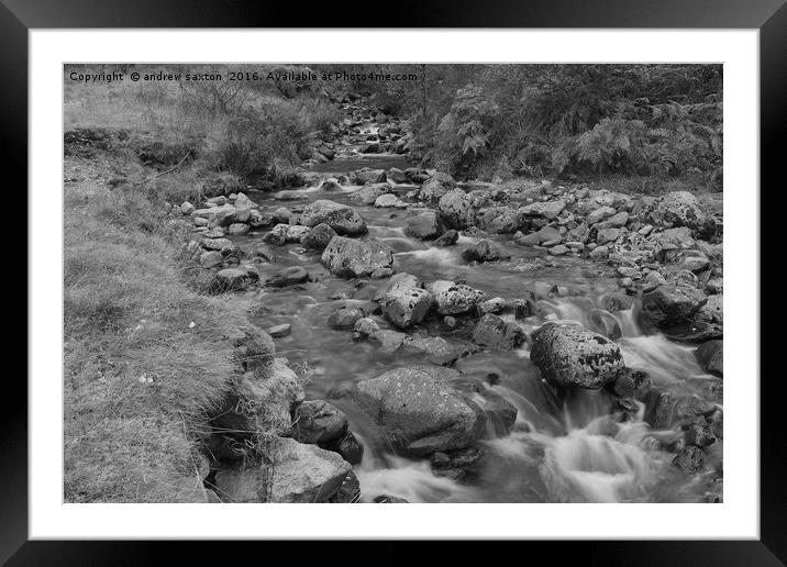 ROCKS ALL OVER Framed Mounted Print by andrew saxton