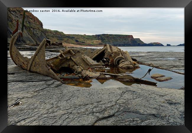 IN BITS AND PIECES  Framed Print by andrew saxton