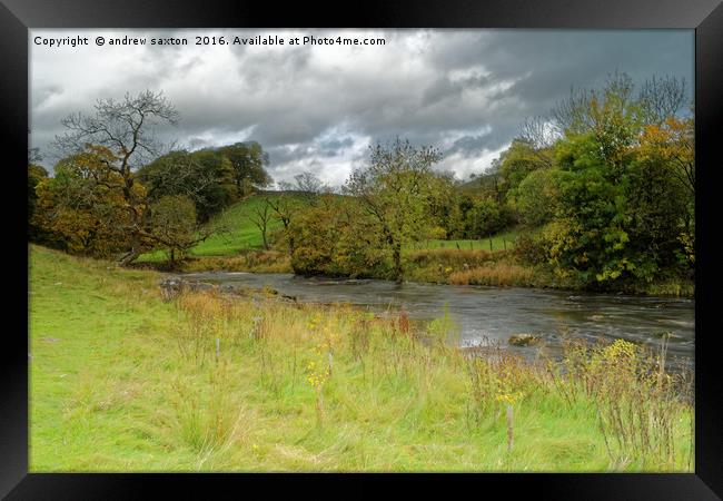 YORKSHIRE VIEW Framed Print by andrew saxton