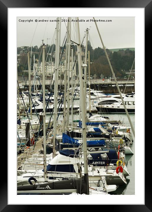 MASTED Framed Mounted Print by andrew saxton