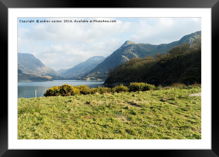 I CAN SEE THE VALLEY Framed Mounted Print by andrew saxton