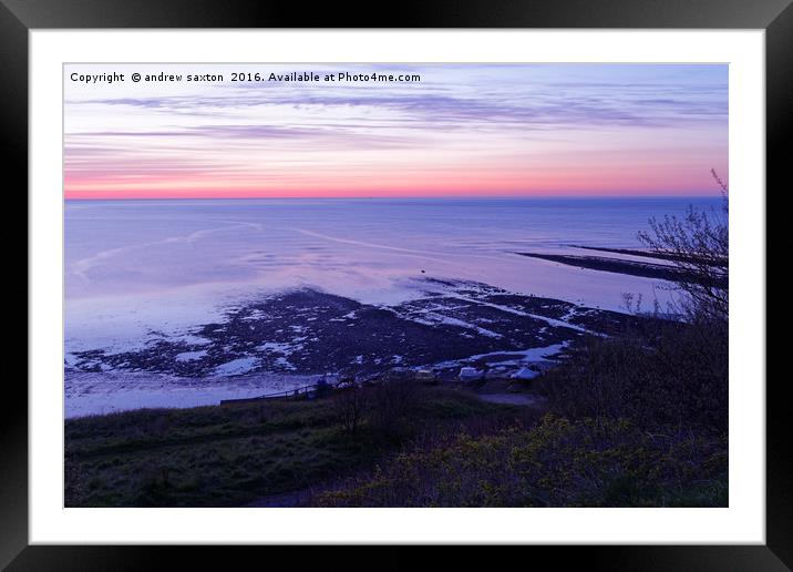 COLOURED SKY Framed Mounted Print by andrew saxton