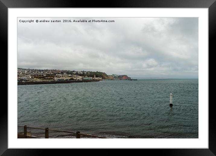 THAT'S TEIGNMOUTH Framed Mounted Print by andrew saxton