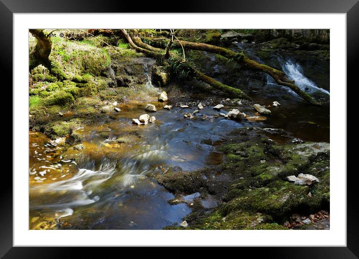 FLOWING AWAY Framed Mounted Print by andrew saxton