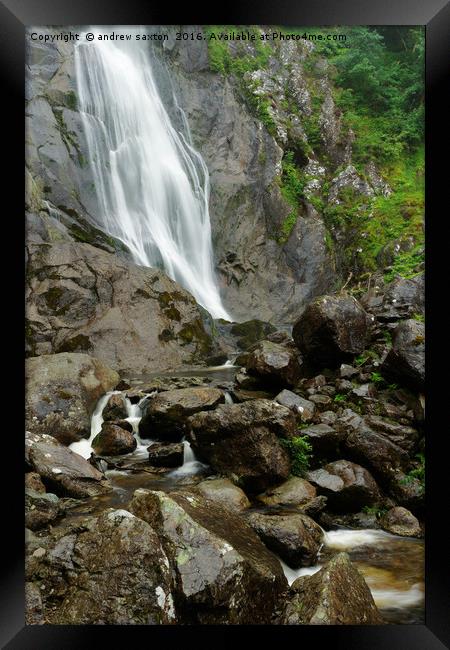 INTO STONE Framed Print by andrew saxton