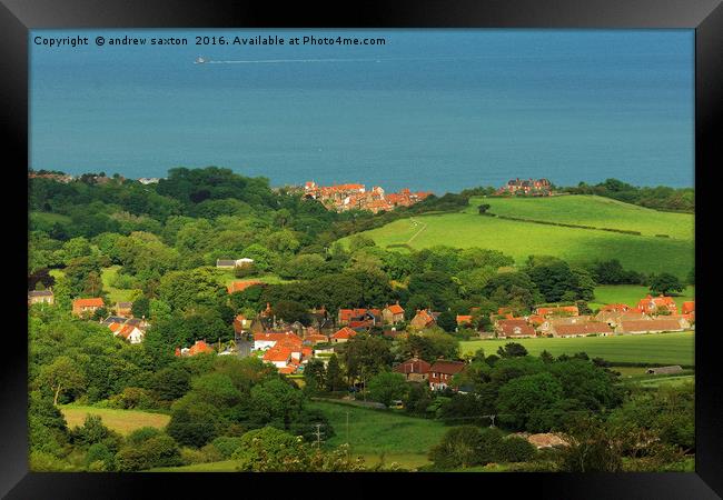 YORKSHIRE LAND Framed Print by andrew saxton