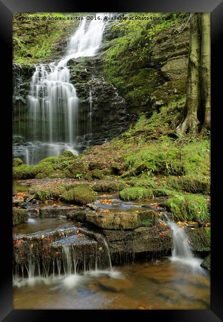 TO THE BOTTOM  Framed Print by andrew saxton