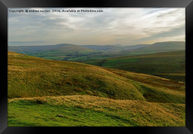 CLOUDING OVER Framed Print by andrew saxton