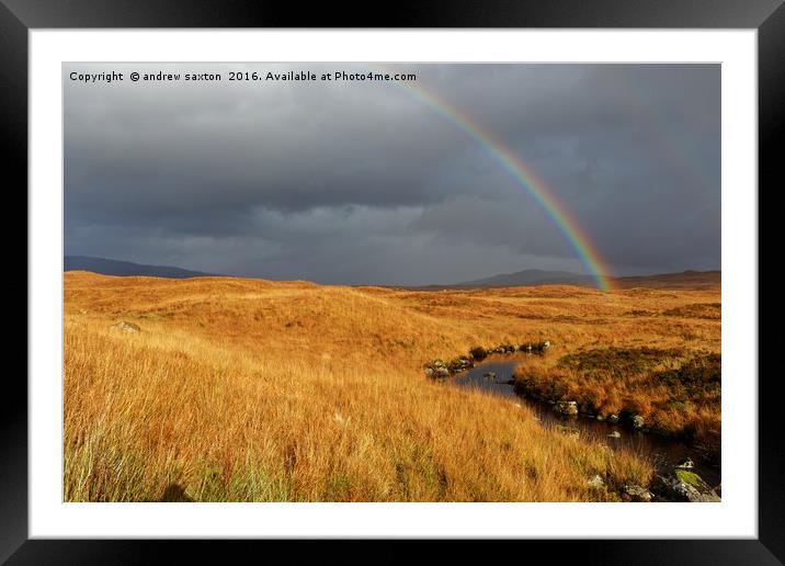 I CAN SEE A RAINBOW Framed Mounted Print by andrew saxton
