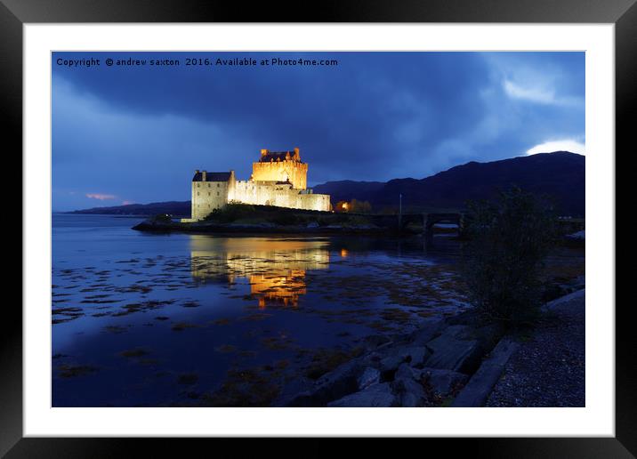 LIGHT IN DARKNESS  Framed Mounted Print by andrew saxton