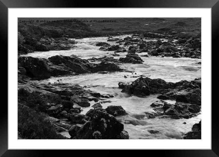 POURING DOWN Framed Mounted Print by andrew saxton