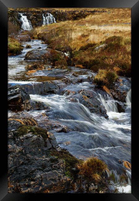 TWO INTO ONE Framed Print by andrew saxton