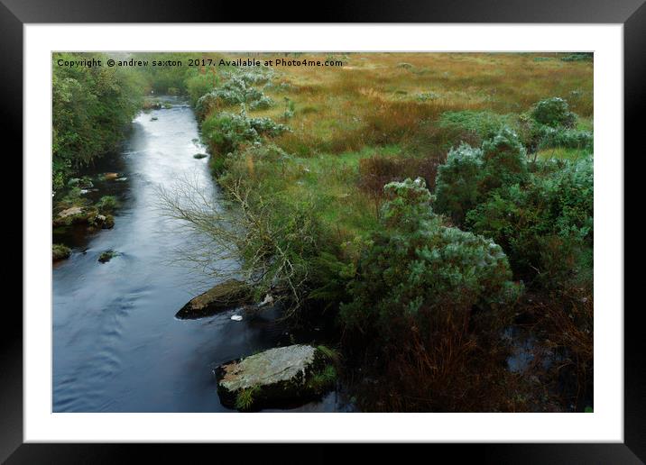 TOP STREAM Framed Mounted Print by andrew saxton