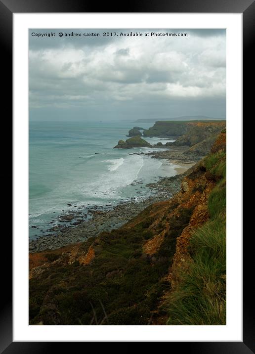 CRUMBLING Framed Mounted Print by andrew saxton