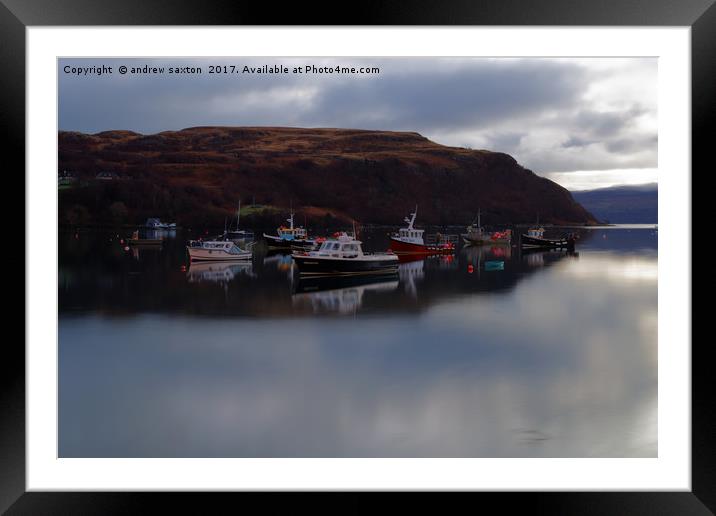 CLOUDY MORNING Framed Mounted Print by andrew saxton