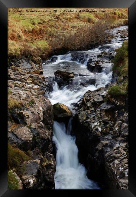 SMALL GAP Framed Print by andrew saxton