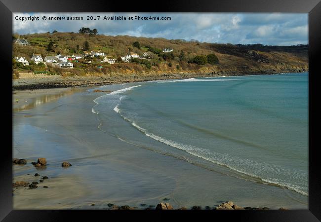 NICE VIEW Framed Print by andrew saxton