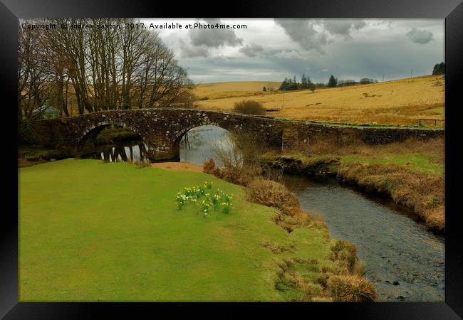 THE BRIDGE Framed Print by andrew saxton