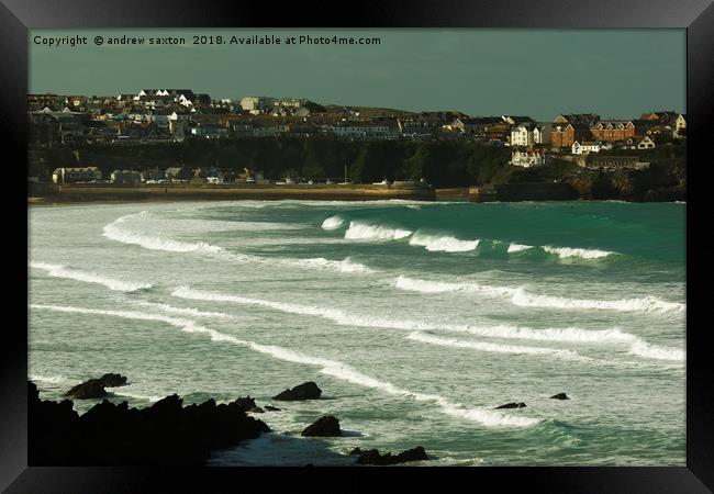 THE SEASIDE Framed Print by andrew saxton