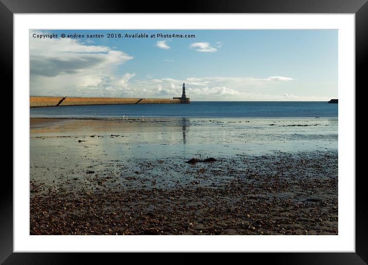 ROKER LIGHTHOUSE Framed Mounted Print by andrew saxton