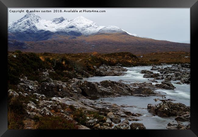 WHITE TOP CUILLINS  Framed Print by andrew saxton