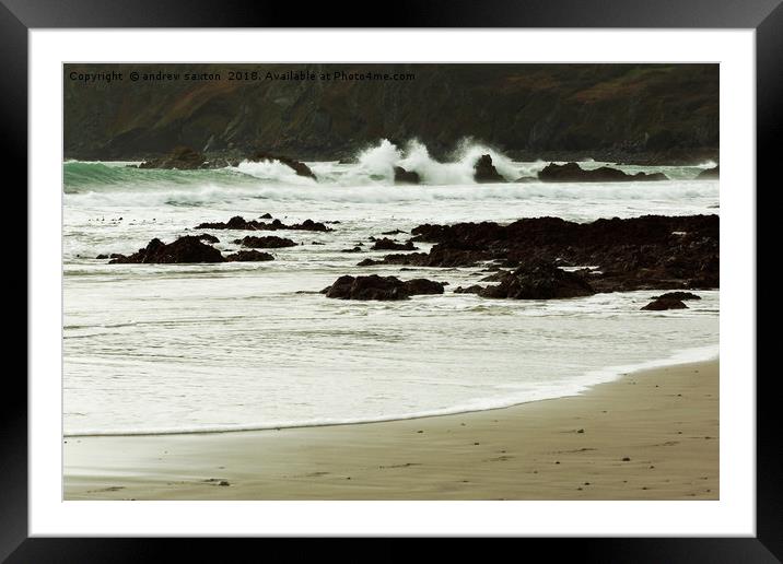 KENNACK SEA Framed Mounted Print by andrew saxton