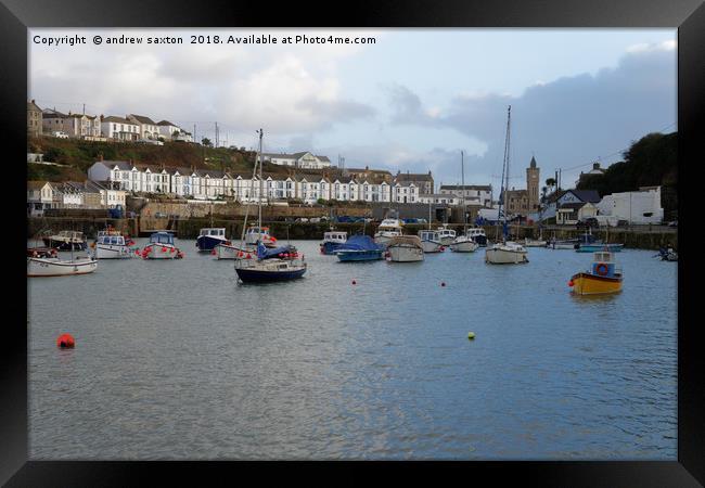 BOAT HOMES Framed Print by andrew saxton