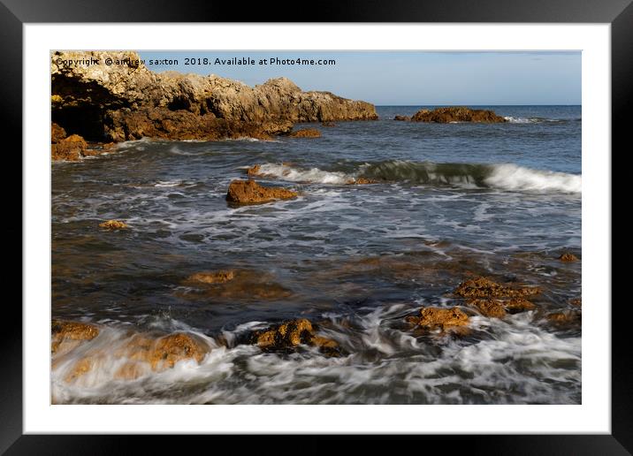 SEA ROLLS Framed Mounted Print by andrew saxton
