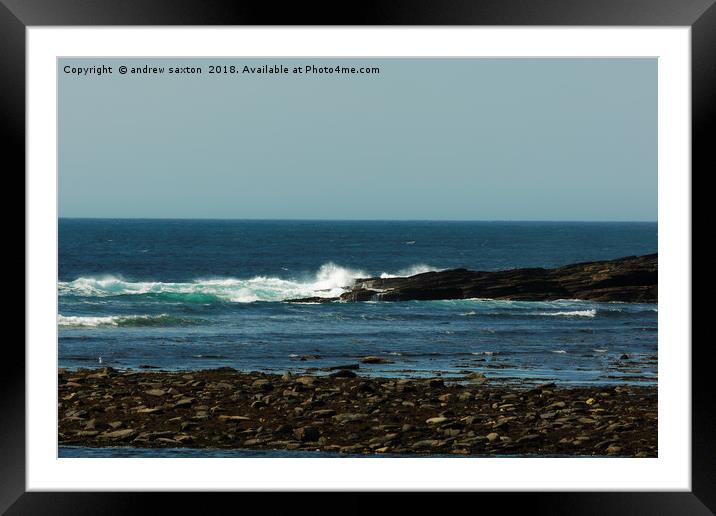 OPEN OCEAN  Framed Mounted Print by andrew saxton