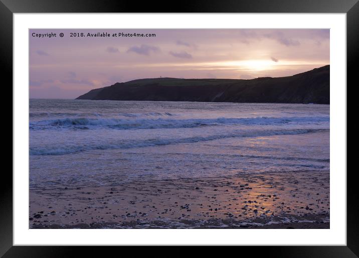 SHADE OF PURPLE Framed Mounted Print by andrew saxton