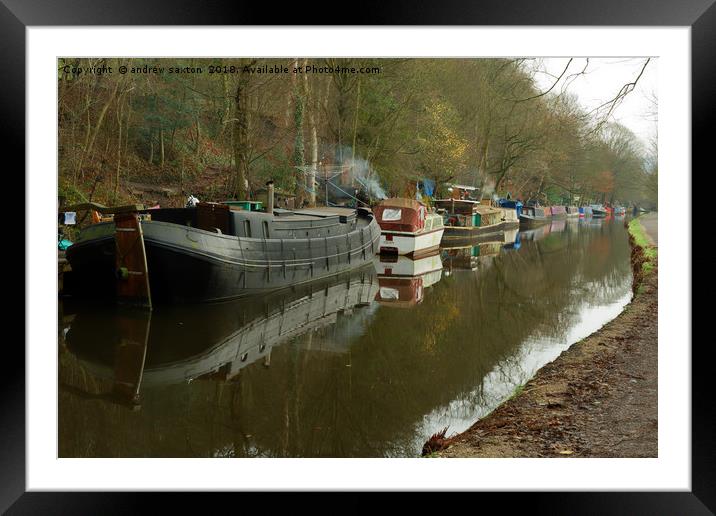 QUEUED UP Framed Mounted Print by andrew saxton