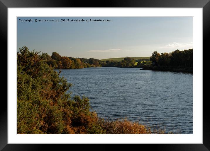 GALLONS IN ULLEY Framed Mounted Print by andrew saxton