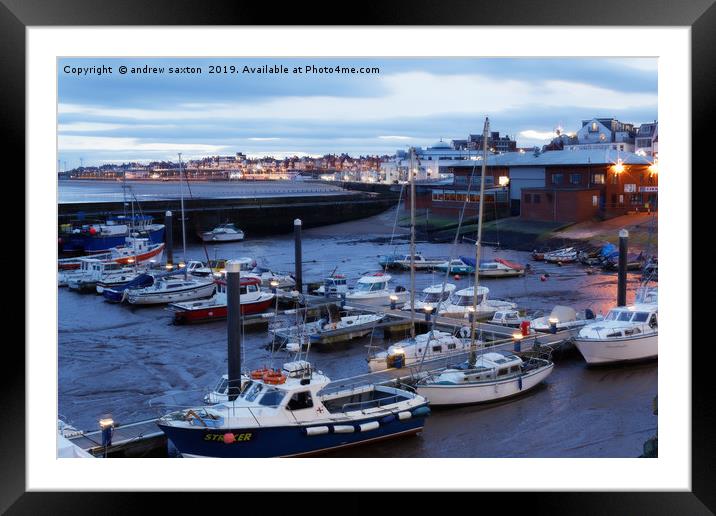 BRIDLINGTON DRY Framed Mounted Print by andrew saxton