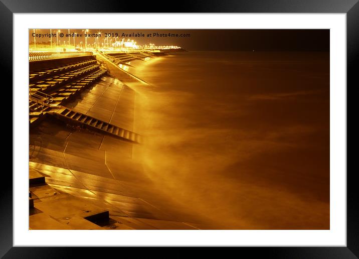 GHOST SEA Framed Mounted Print by andrew saxton