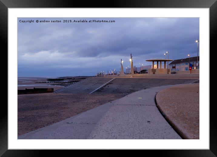 WALKING IN CLEVELEYS Framed Mounted Print by andrew saxton
