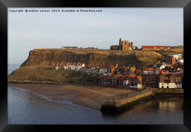 NEW TO RUIN Framed Print by andrew saxton