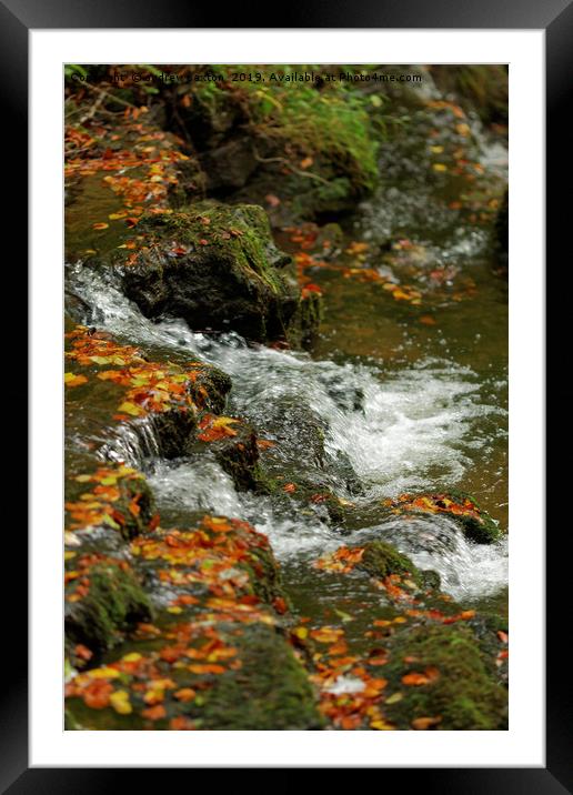 WATER IN AUTUMN Framed Mounted Print by andrew saxton