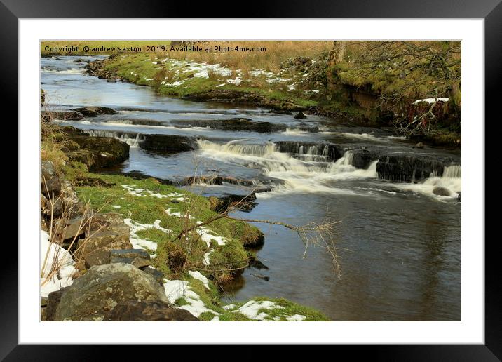 THORNING WATER Framed Mounted Print by andrew saxton