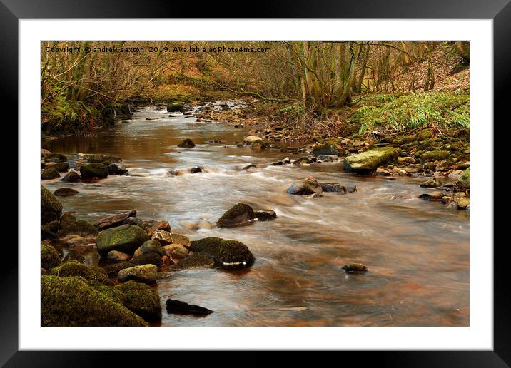 MUKER WATERS Framed Mounted Print by andrew saxton